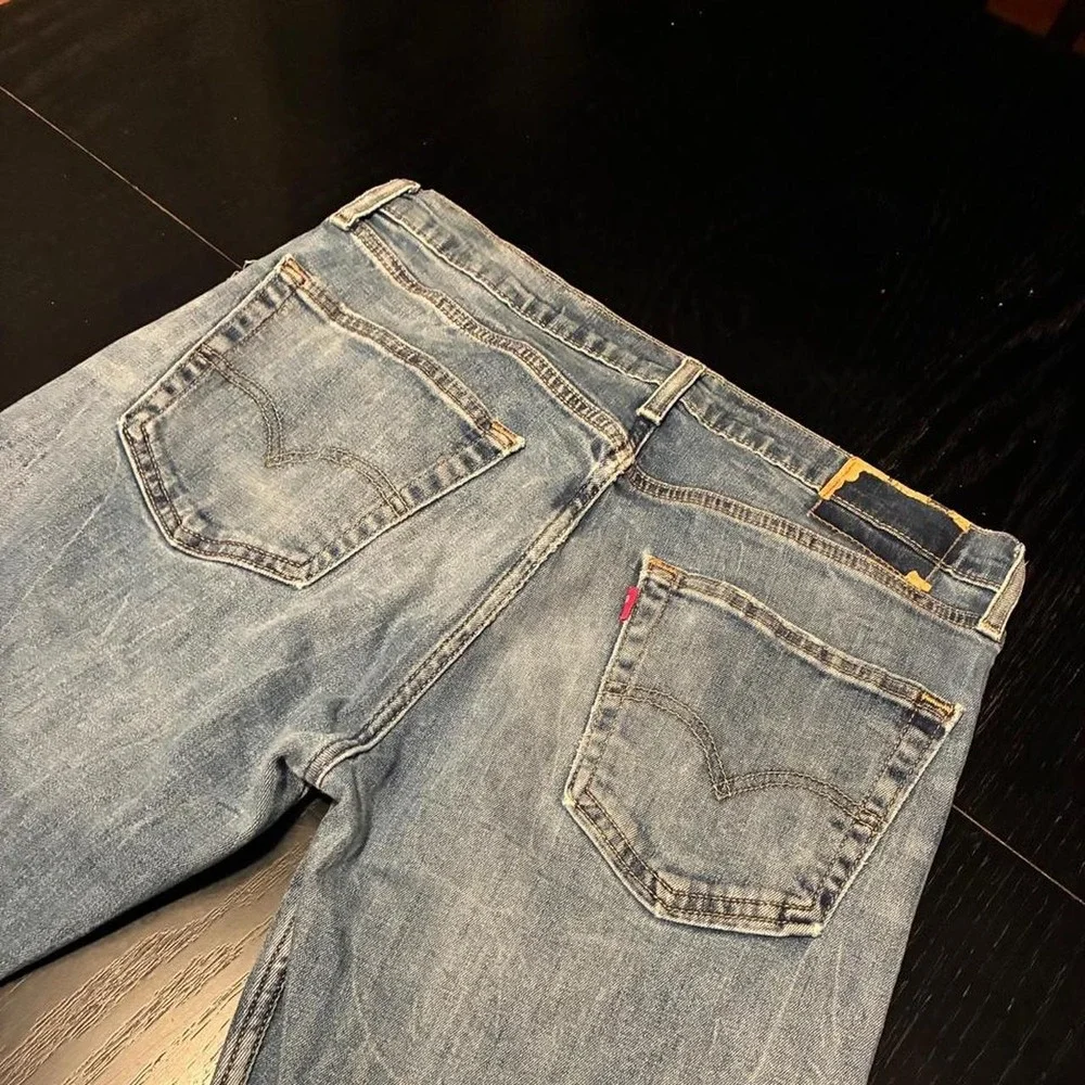 Levis 511 Slim Fit Jeans Mens 33x30 Light Wash Blue Denim 29507-0003